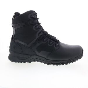 Original Swat Mens Alpha Fury 8" Polishable Toe Side-Zip Waterproof Black Boots